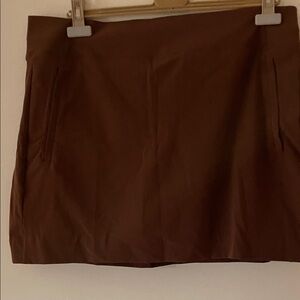 Athleta Chocolate Brown Mini Skirt